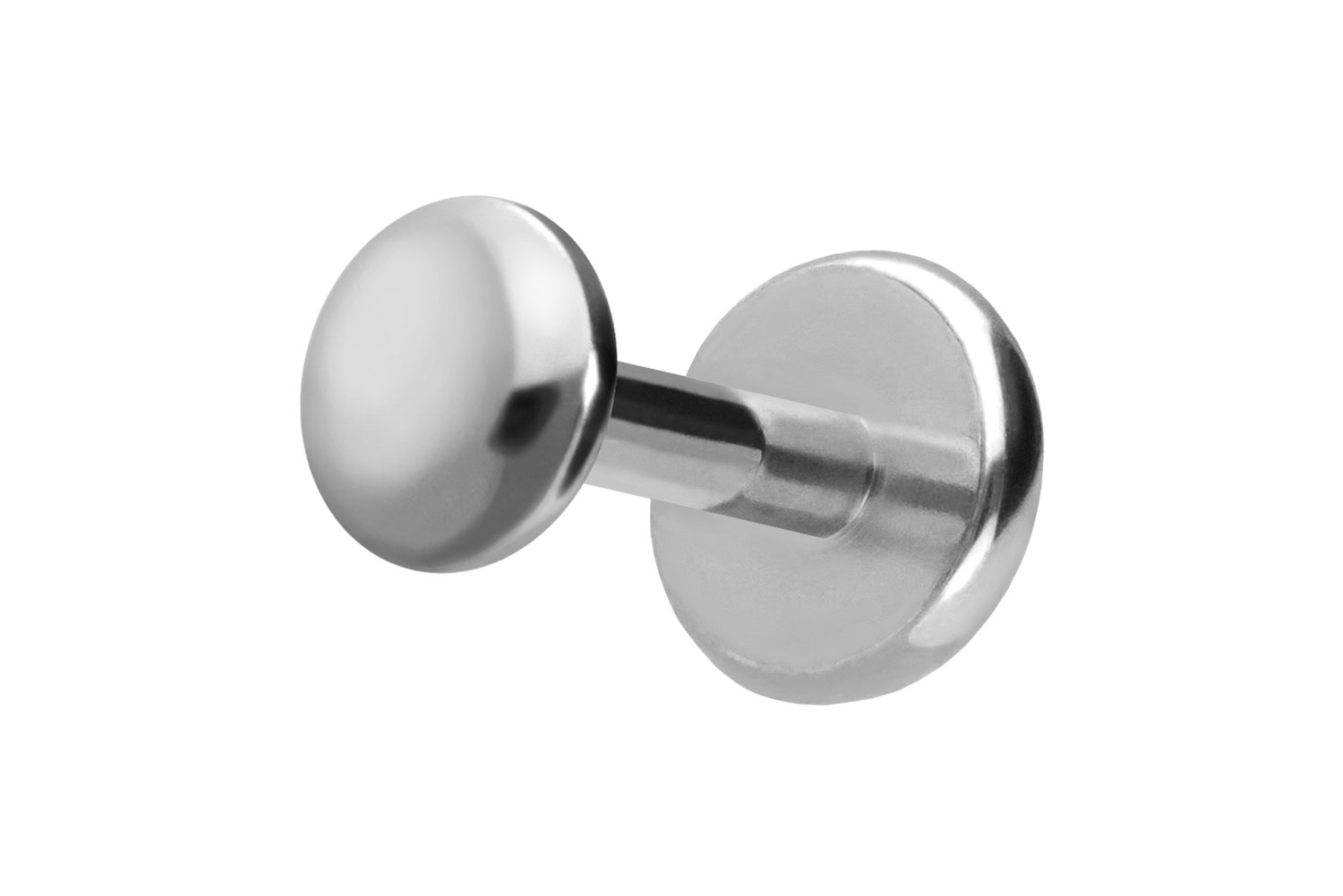 Titan Labret Piercing mit Push Fit DISC